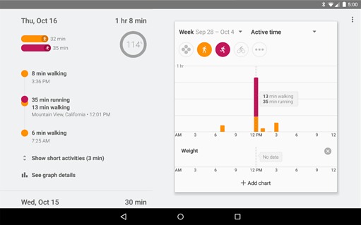 �ȸ轡��(Google Fit)����